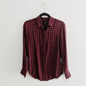 Madewell Silk Button Down XS